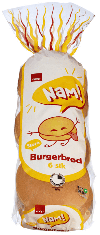 Nam Store Burgerbrød 540g Coop