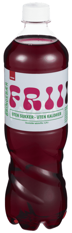 Frii Bringebærsmak uten Tilsatt Sukker 750ml Coop