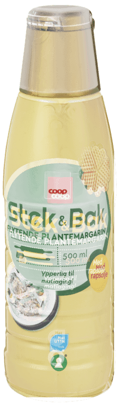 Stek & Bak Flytende Plantemargarin 500ml Coop