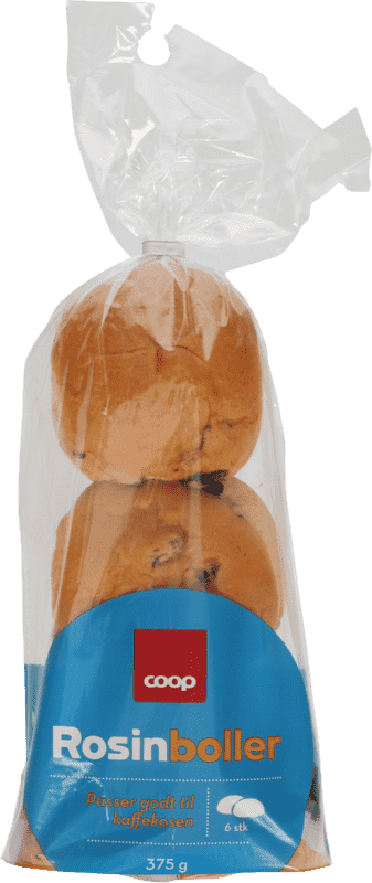 Coop Rosinboller 6pk 375g