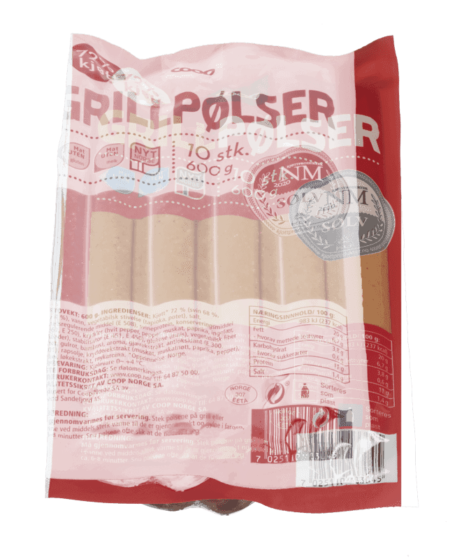 Reale Grillpølser 600g Coop