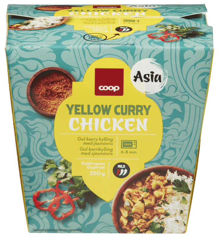 Yellow Curry Chick 350g Coop