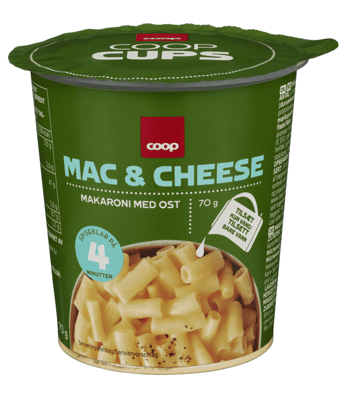 Mac & Cheese Kopp 70g Coop