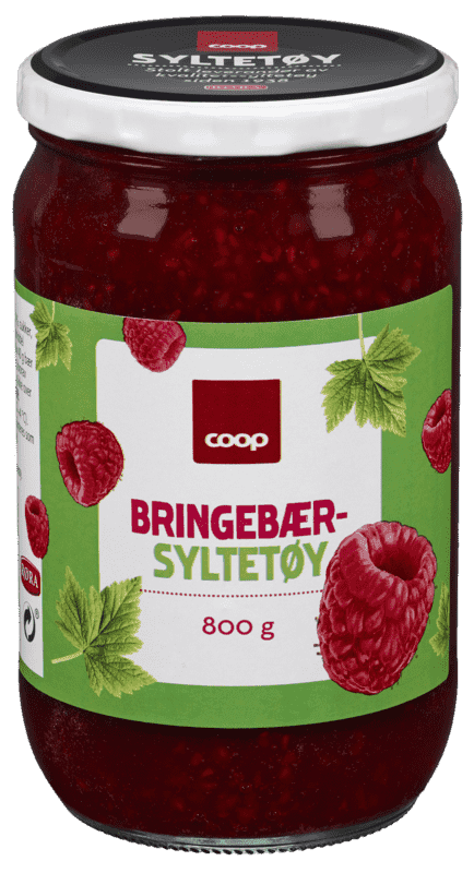 Bringebærsyltetøy 800g Coop