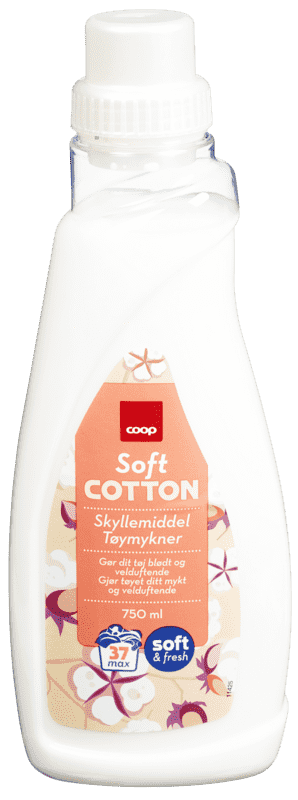 Tøymykner Soft Cotton 750ml Coop