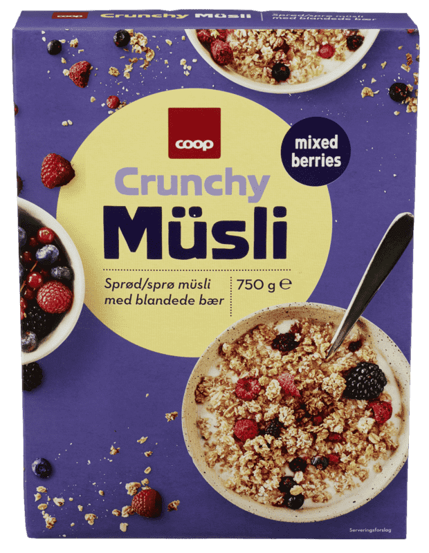 Crunchy Bær 750g Coop