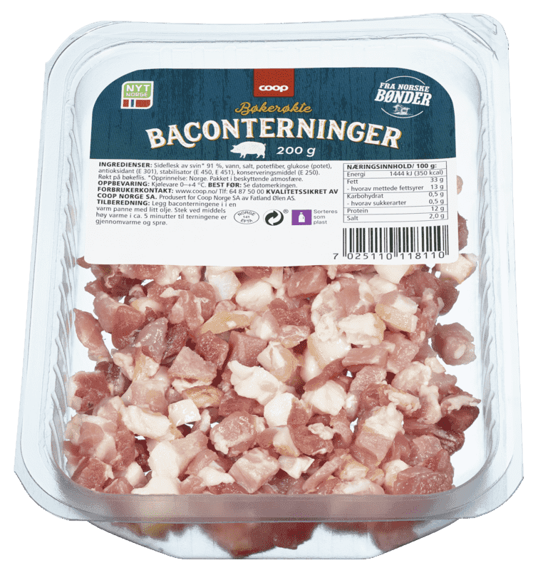 Baconterninger 200g Coop