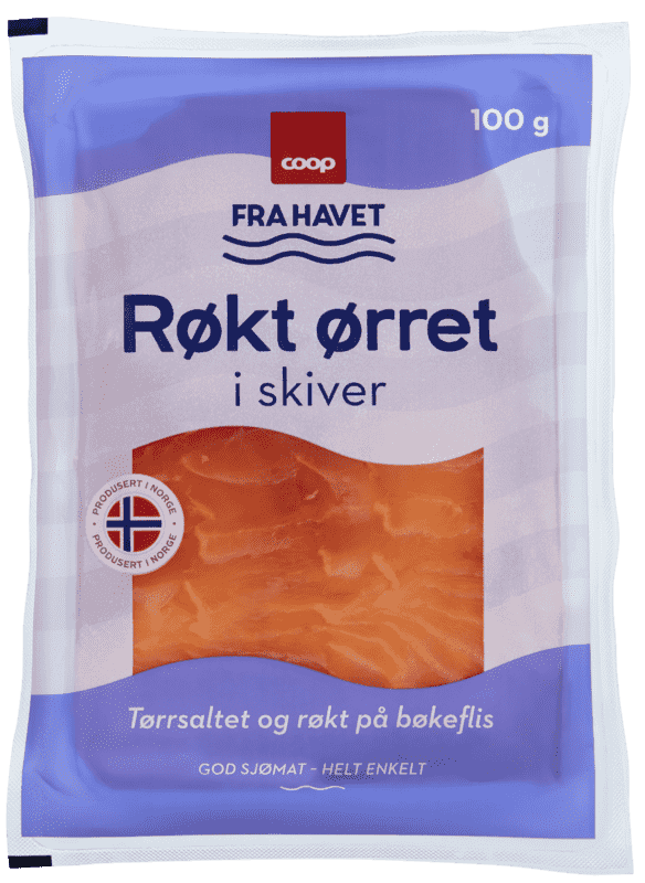Røkt Ørret i Skiver 100g Coop