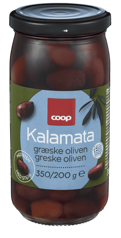 Kalamata Gresk Oliven med Sten 350g Coop