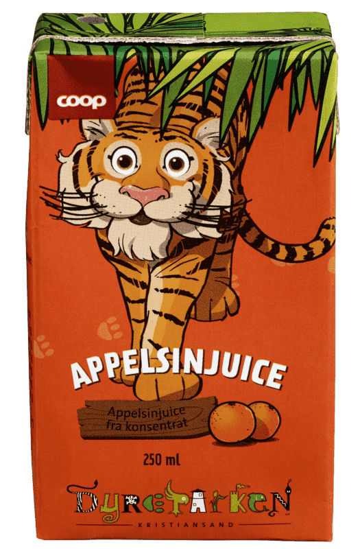 Appelsinjuice Dyreparken 250ml Coop