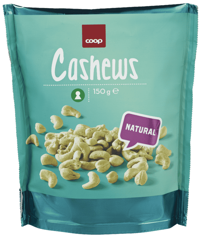 Coop Cashewnøtter Naturell Usaltet 150g