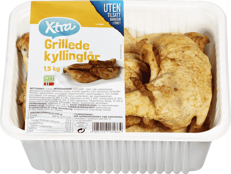 Kyllinglår Grillet 1,5kg X-tra