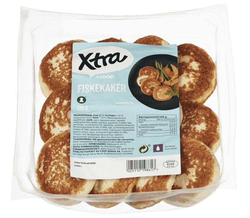X-tra Fiskekaker 720g
