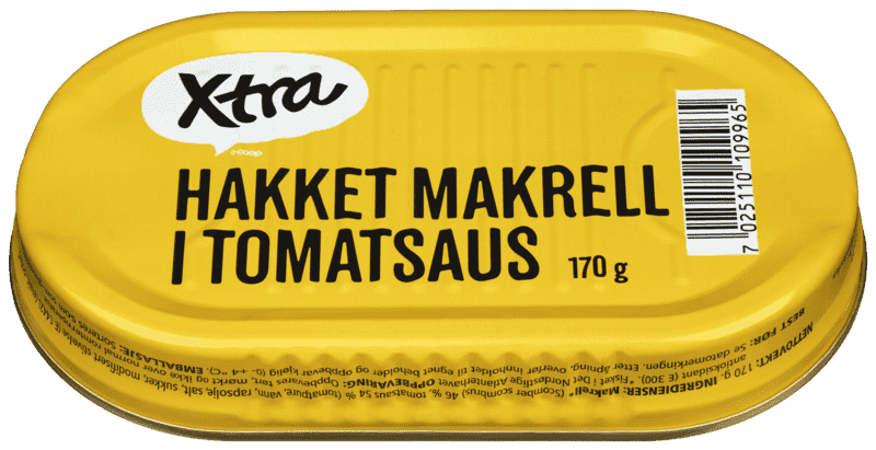 Hakket Makrell i Tomatsaus 170g X-tra