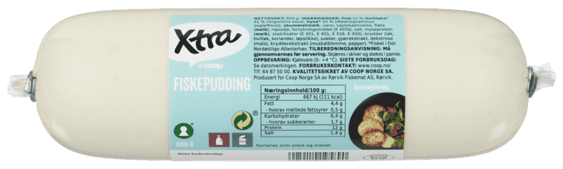 Fiskepudding Snabb 600g X-tra