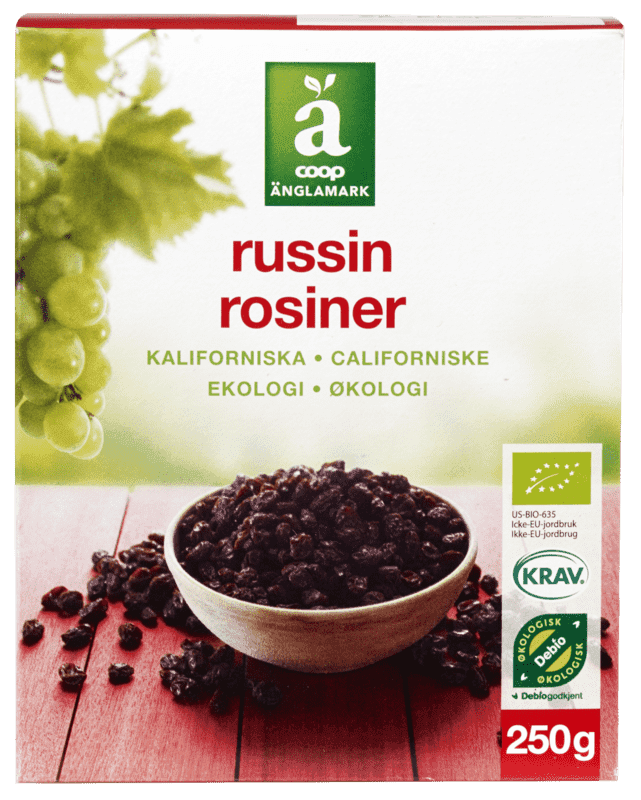 Rosiner Økologisk 250g Änglamark