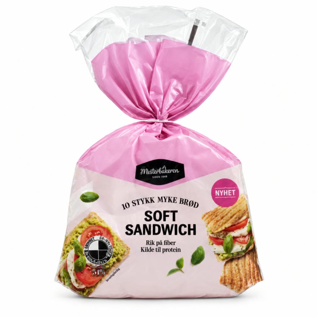 Soft Sandwitch 10pk 350g Mesterbakeren