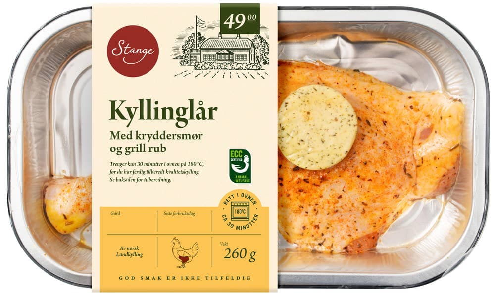 Kyllinglår med Smør Rett i Ovnen 260g Stange