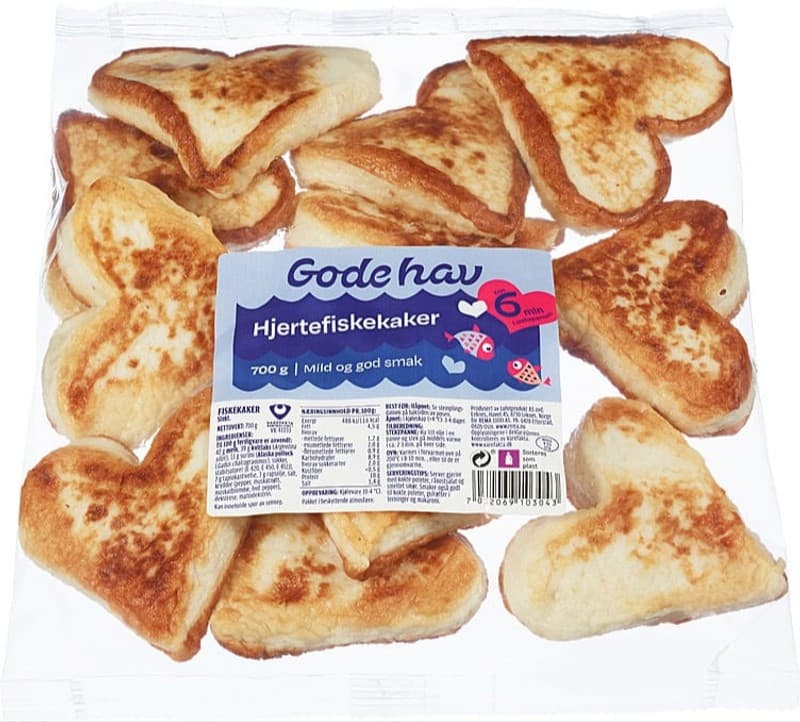 Hjertefiskekaker 700g Godehav