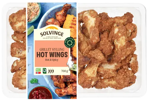 Hot wings kylling 700g Solvinge