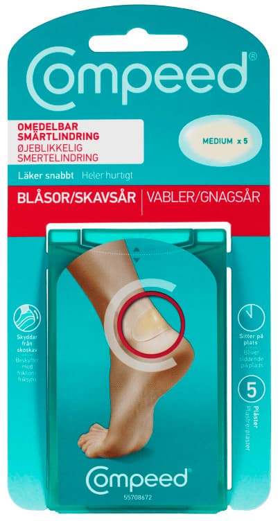Plaster Gnagsår Medium 5stk Compeed
