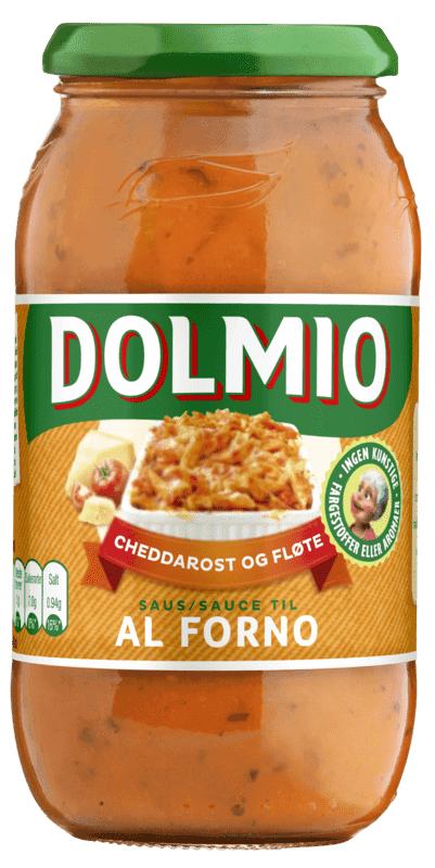 Dolmio Al Forno Saus Cheddar og Fløte 500g