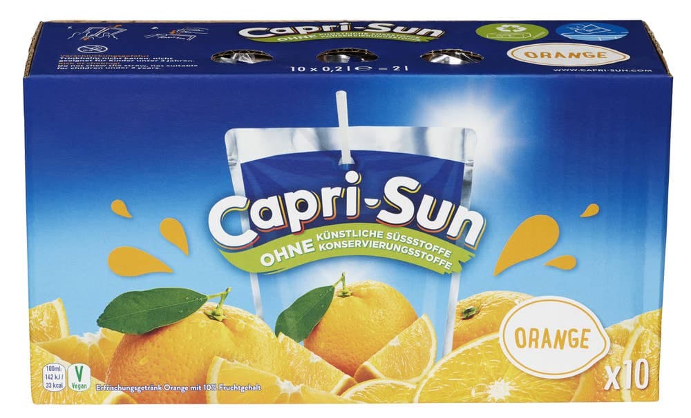 Capri Sonne Appelsin 10 stk, 2 l