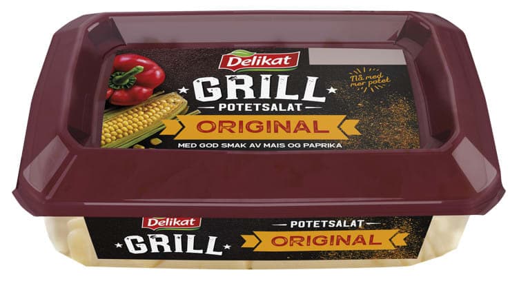 Grillpotetsalat Paprika og Mais 600g Delikat