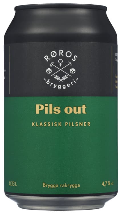 Pils Out 330ml Røros bryggeri boks