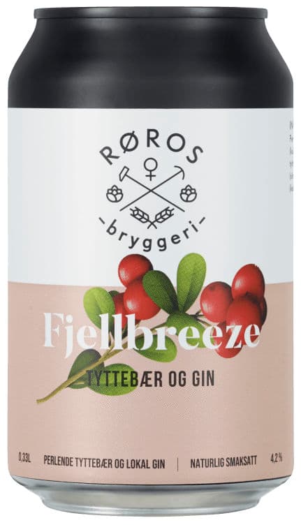 Fjellbreeze Tyttebær 330ml Røros bryggeri boks