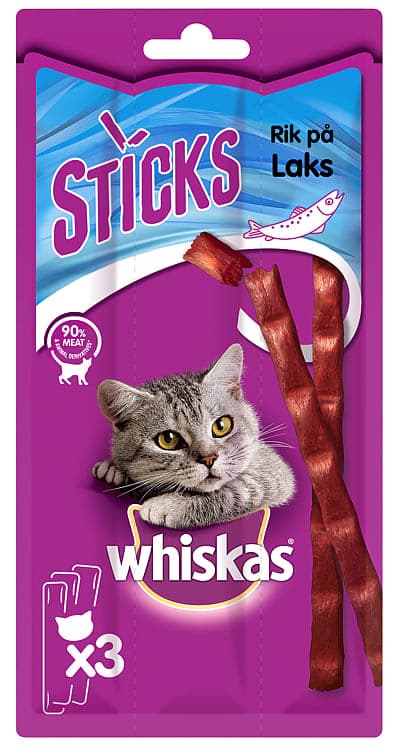 Whiskas Sticks Laks 18g