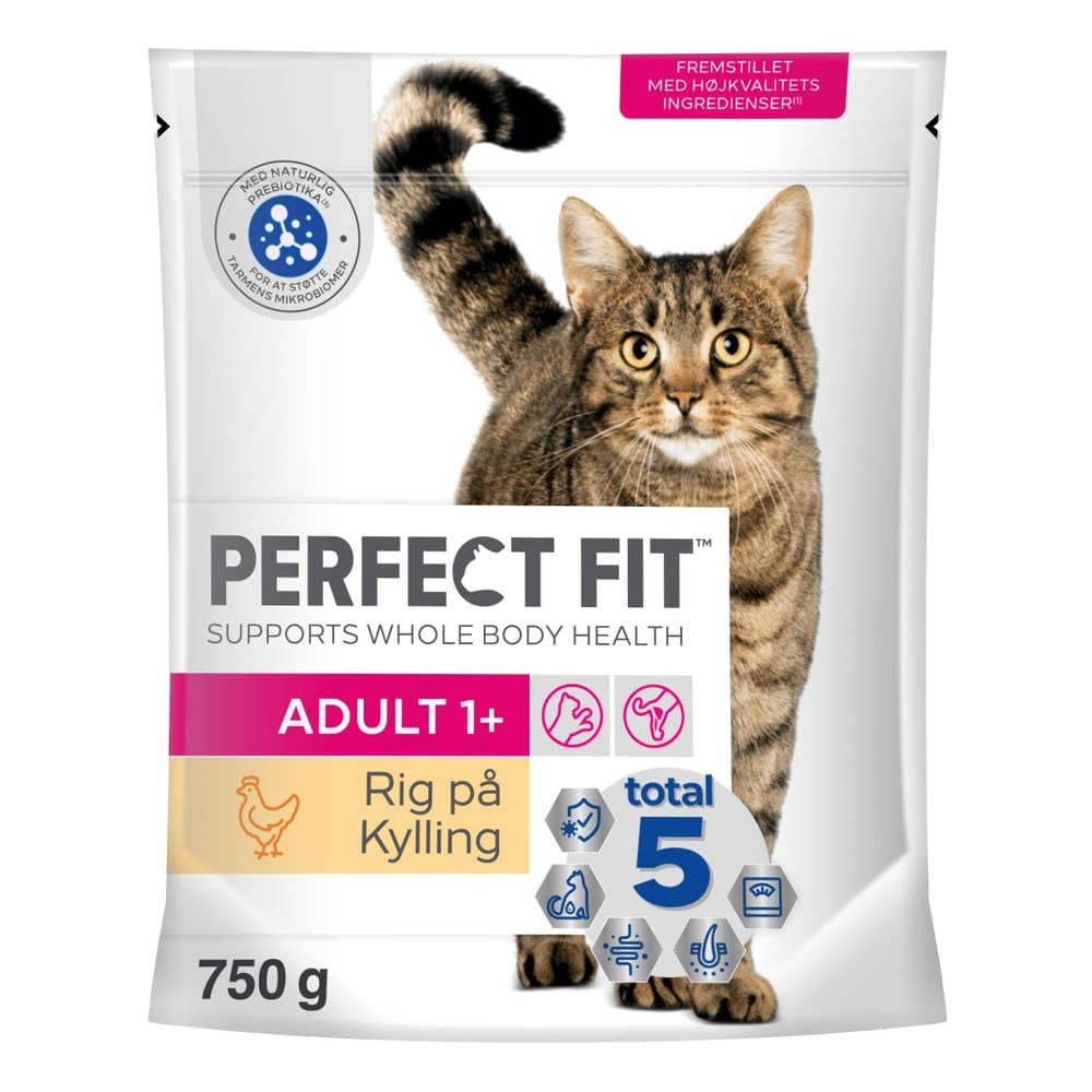 Tørr kattemat til voksne katter 750 g