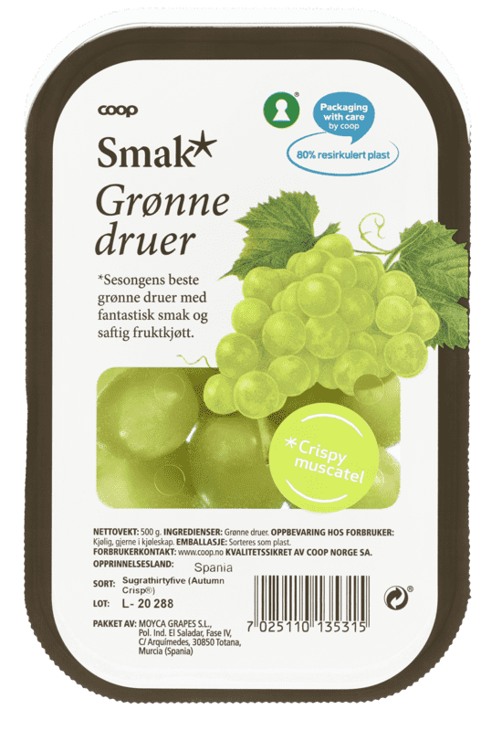 Coop Drue Grønn 500g Smak