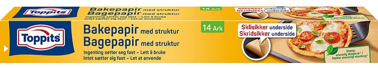 Bakepapir 14ark Toppits 14 stk