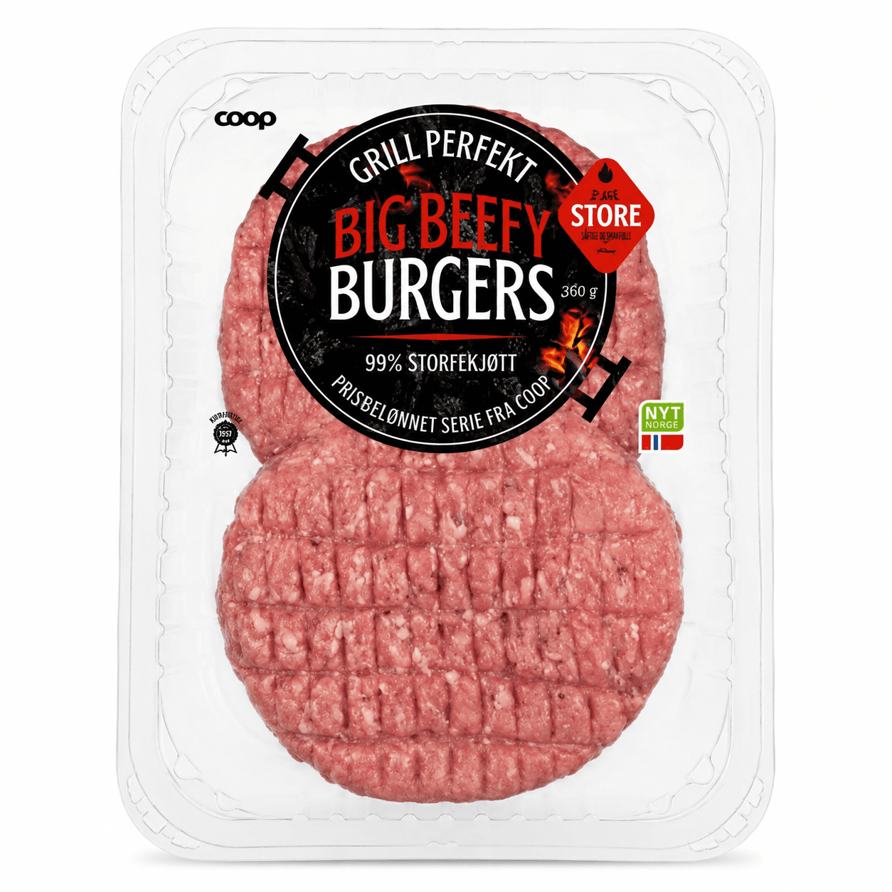 COOP BIG BEEFY BURGER 360G