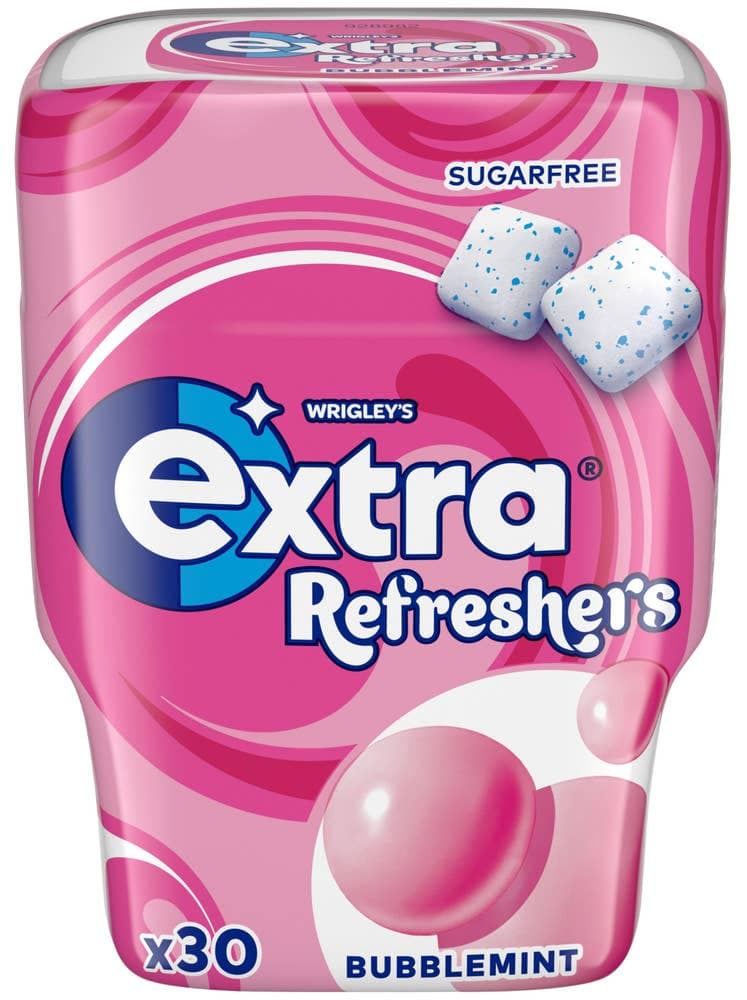 Extra Refreshers Bubblemint Sukkerfri 30 stk, 67 g