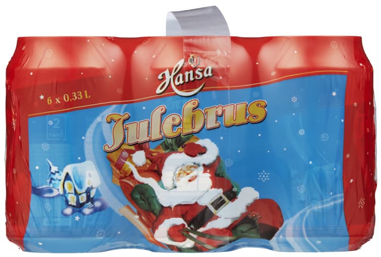 Hansa Julebrus 0,33lx6 boks 1980 ml