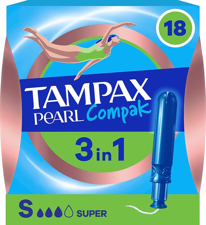 Tampax Compak Pearl Super 18stk