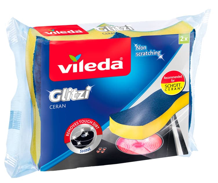 Svamp Keramisk Glitzi 2pk Vileda 2 stk