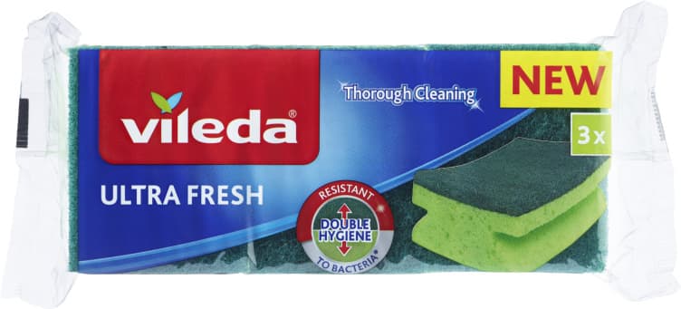 Svamp Ultra Fresh Antibac 3pk Vileda