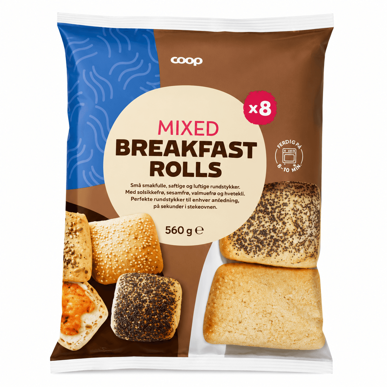 Mixed Breakfast Rolls Coop 560 g