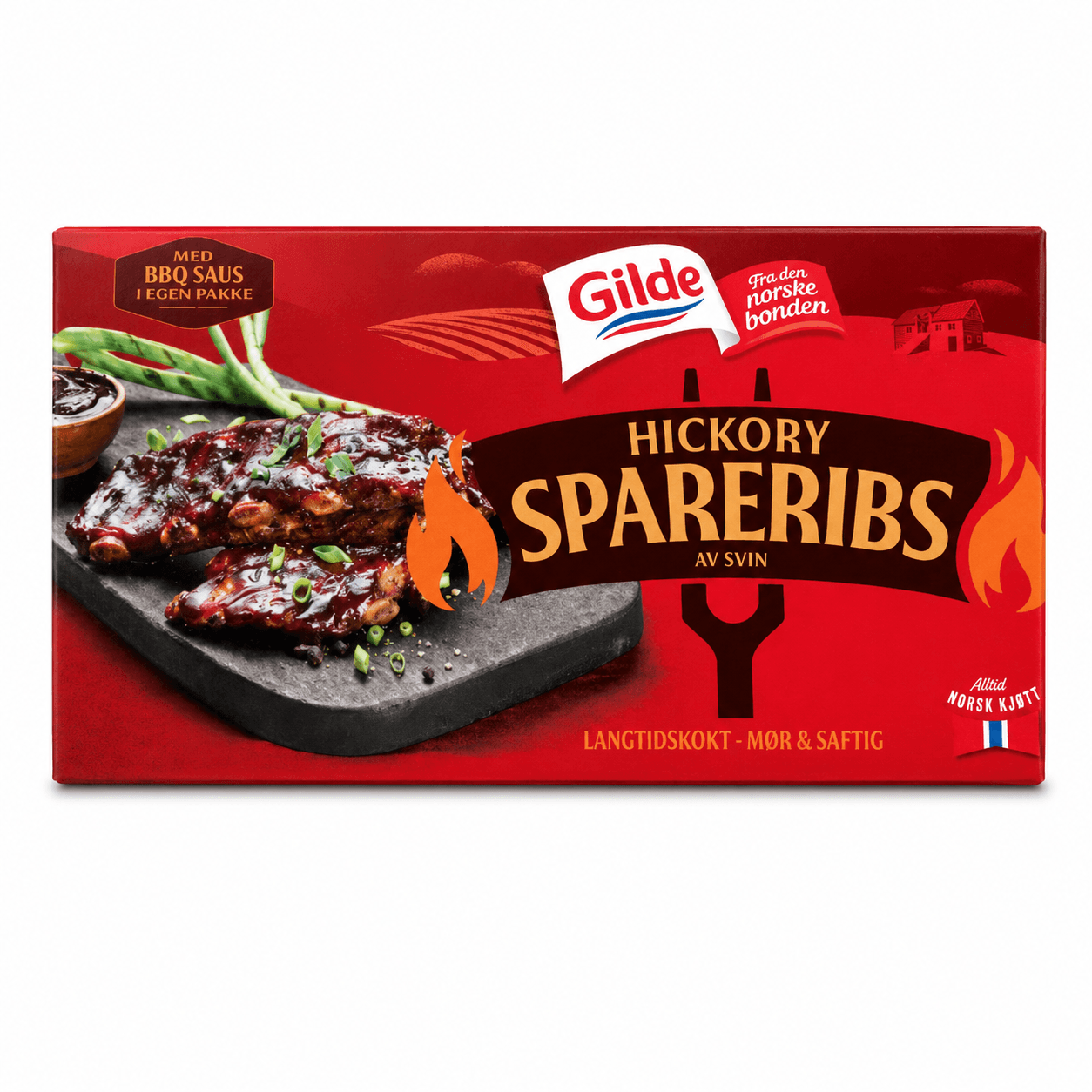 Gilde Spareribs Hickory pr kg