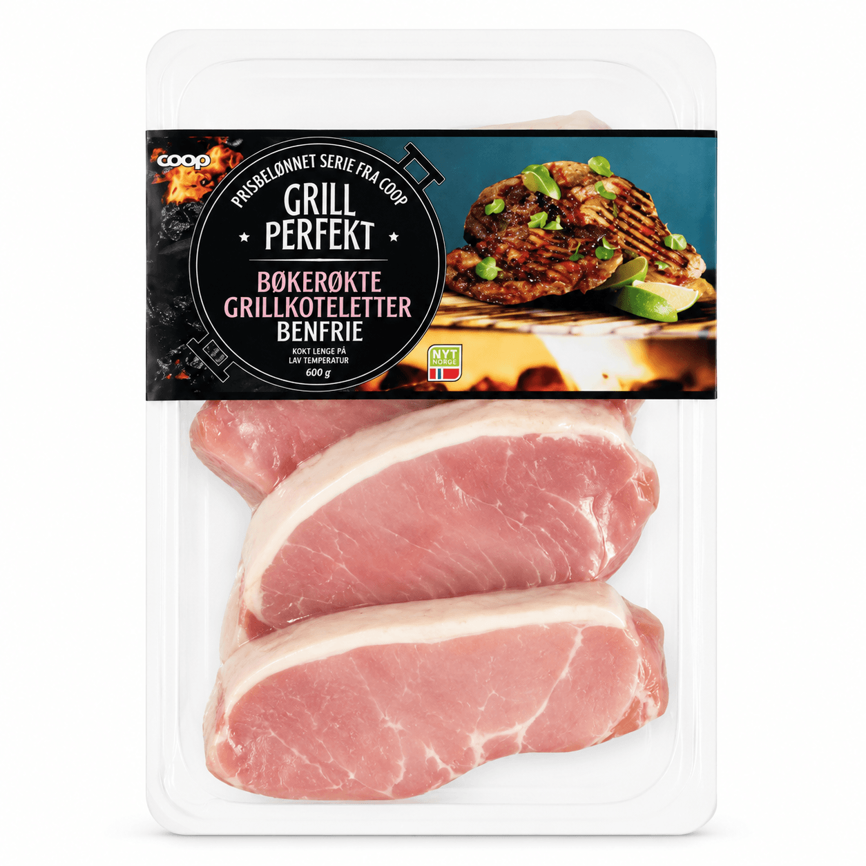 Grill Perfekt Bøkerøkte Grillkoteletter 600g