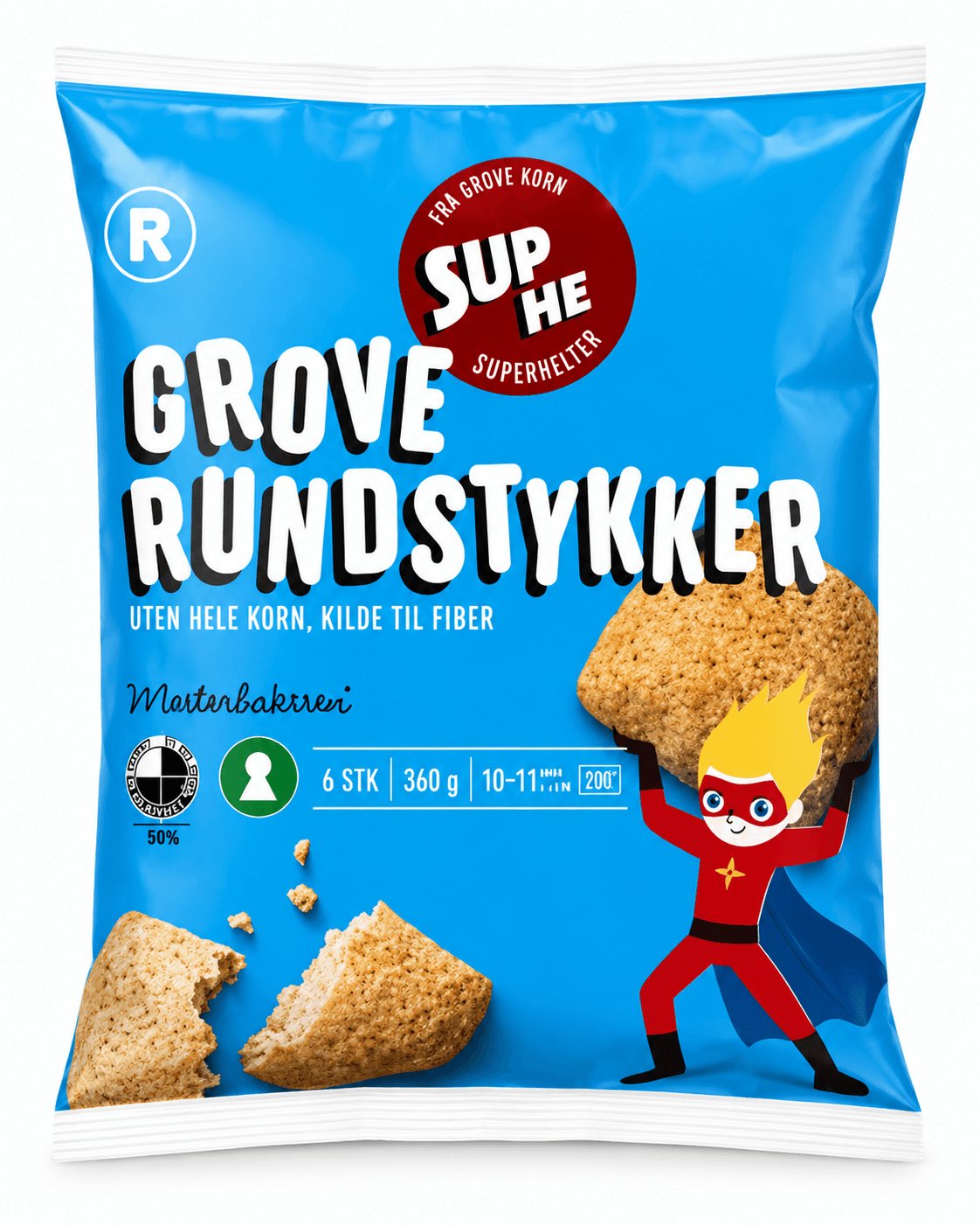 Grove Rundstukker Superhelt 360g R