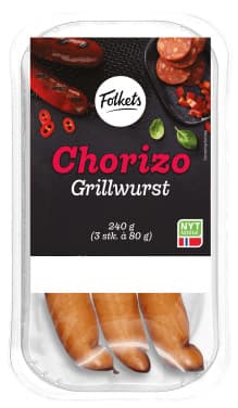 Chorizo Grillwurst 240g Folkets