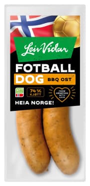Fotball Dog Bbq Ost 220g Leiv Vidar