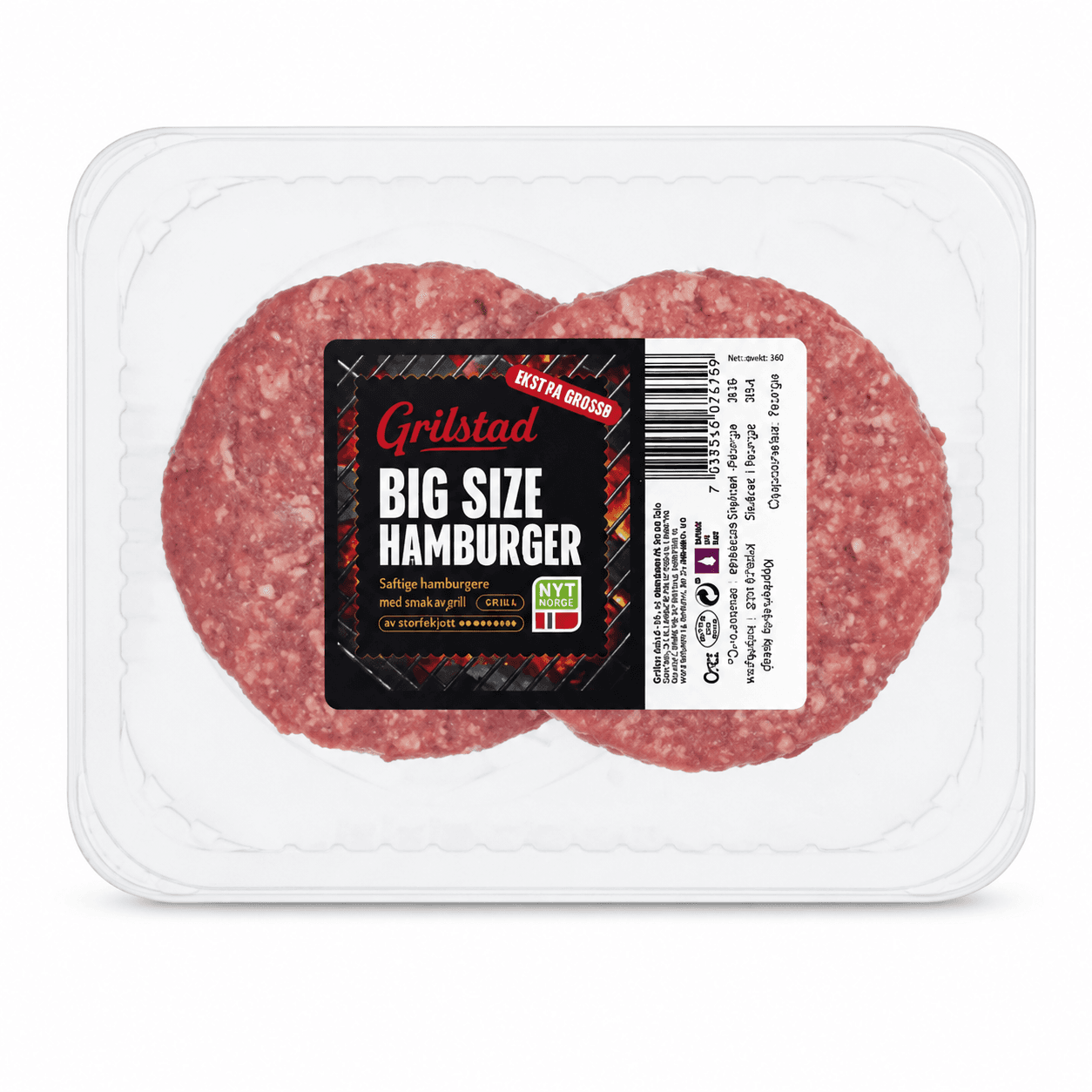 Hamburger Big Size 2x160g Grilstad 320 g