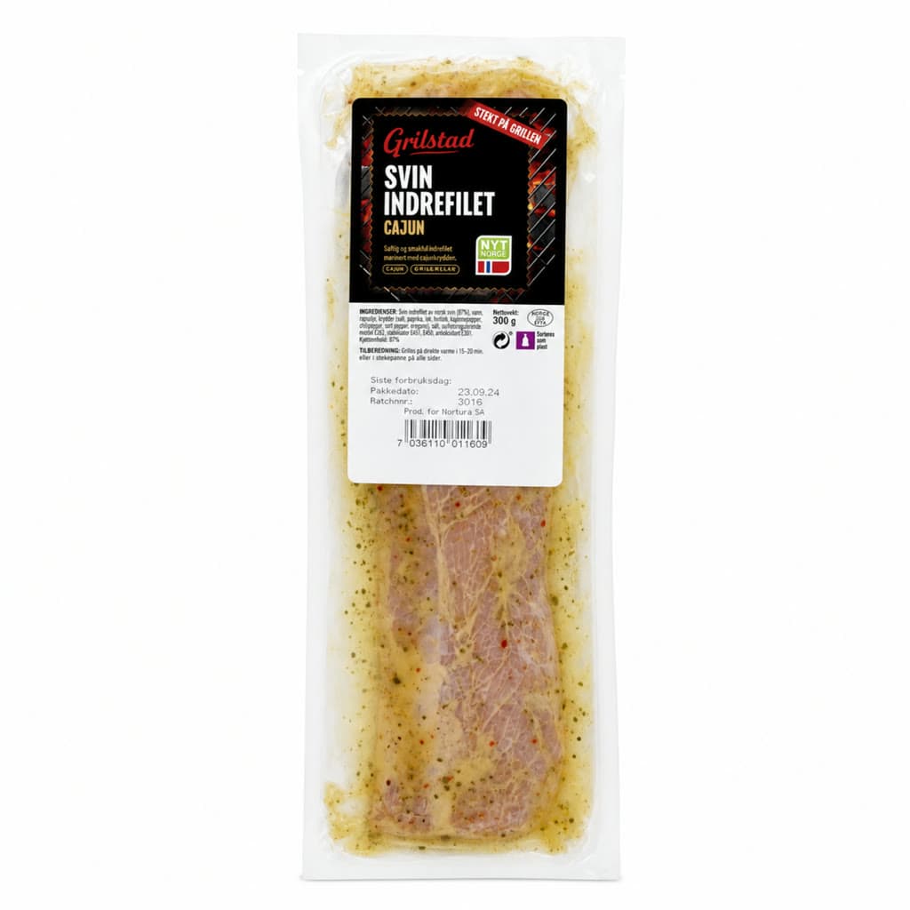 Svin Indrefilet Cajon Corn Ca 600g Grilstad pr kg 300 g
