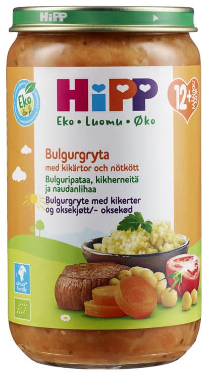 Bulgur m/Biff 12mnd Hipp 250 g