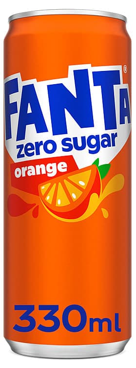 Fanta Appelsin uten Sukker 330ml boks